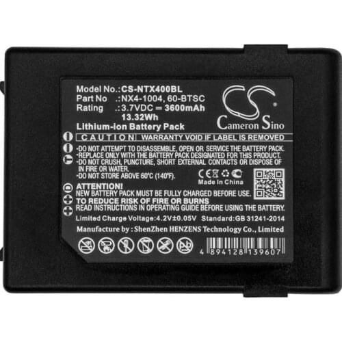Cameron sino 3600mah battery for HANDHELD Nautiz X4 60-BTSC NX4-1004 for NAUTIZ X4 60-BTSC NX4-1004 BarCode, Scanner Battery
