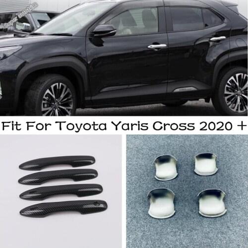 Auto Exterior Refit Accessories Fit For Toyota Yaris Cross 2020 2021 Outside Door Handle Catch Cap / Wrist Cover Trims