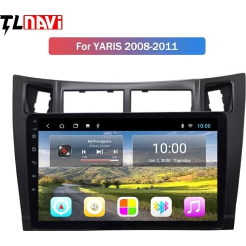 2G RAM 9 inch Android 10 car dvd GPS Navigation for toyota yaris 2008-2011 Bluetooth WIFI Radio video multimedia player