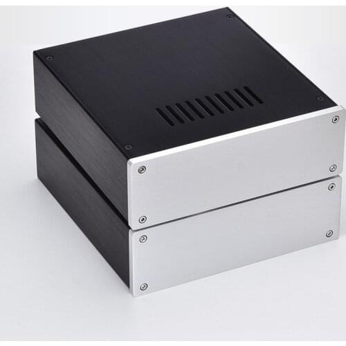 BZ2207 Full Aluminum Amplifier Enclosure Mini AMP Case Preamp Box PSU Chassis
