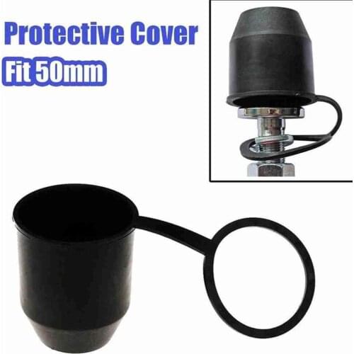 Black Tow Bar Ball Cover Cap Towing Hitch Towball Protection Tractor Trailer PVC Rubber Protective Bochi Electronics Ball Cover