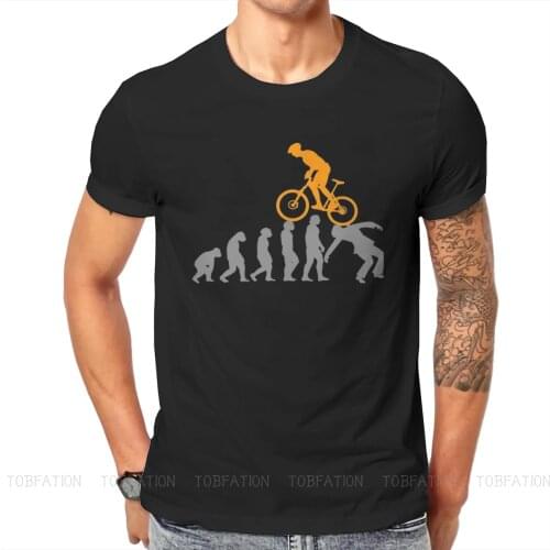Evolution Accessories Bicycle Sports Unique TShirt Mountain Bike MTB Cycling Hip Hop Gift Idea T Shirt Stuff Hot Sale