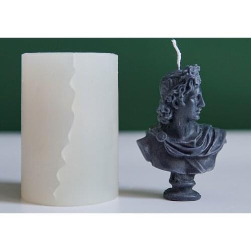 Apollo Head Candle Mold European Sculpture Portrait Mold Aromatherapy Gypsum Candle Mold