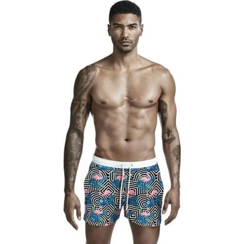 Summer Plus Size Youth Five-point Sports Casual Shorts Seaside Vacation Male Beach Pants Swimming Trunks Big Pants 2021