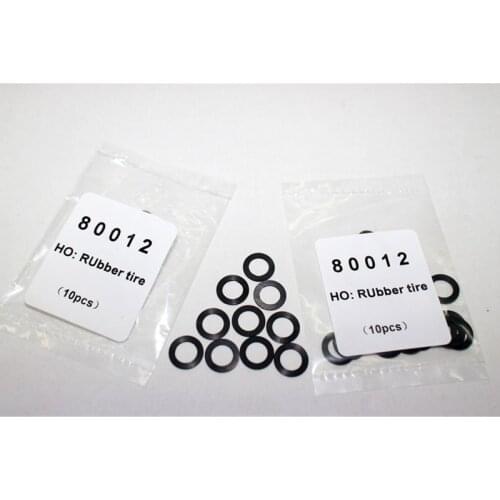 New 10Pcs 1:87 Scale Train Model HO Rubber Tire for Sand Table 80012 for Model Parts for Children Adults