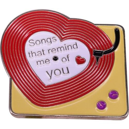 Songs That Remind Me Of You Enamel Brooch
