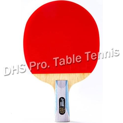 DHS A6002 A6006 6002 6 STAR Shakehand Table Tennis Racket (Shakehand) with Case for Ping Pong