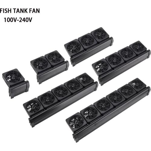 1/2/3/4 Fans Aquarium Cooler Adjustable Wind Cooling Fan Water Chiller Cold Wind Maker for Fish Tank Temperature Controller