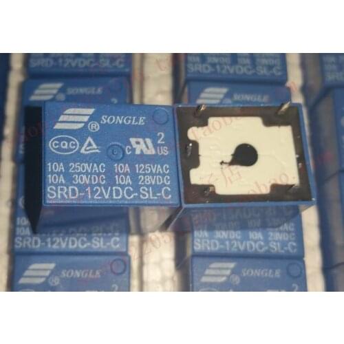 Relay SRD-12VDC-SL-C T73-1C-12V 5-pin 10A