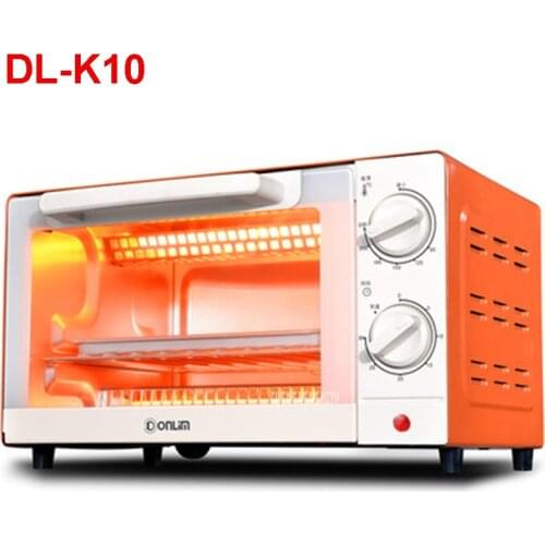 220V /50hz DL-K10 electric oven household 10 liters baking multi-functional small oven temperature control mini cake 1000W