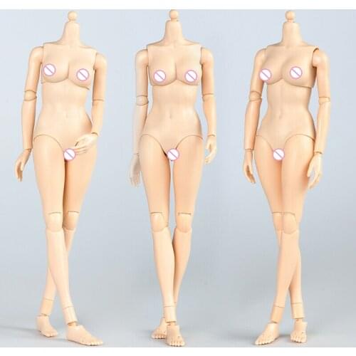 TQ0527 1/6 Female Suntan Super Breast PVC Action Figure Model 12'' Girl Flexible Body Doll
