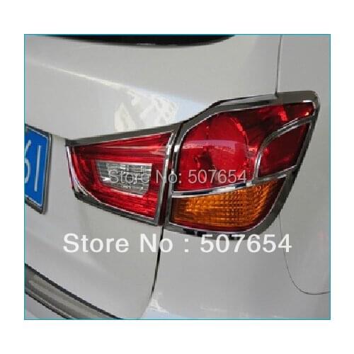 Higher star ABS chrome 4pcs taillight decoration cover,rear lamp cover for MITSBISHI ASX 2011