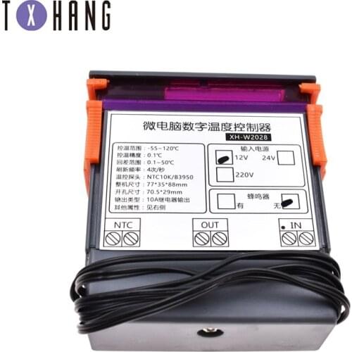 XH-W2028 220V Refrigerator Digital Temperature Controller Thermocouple Sensor diy electronics