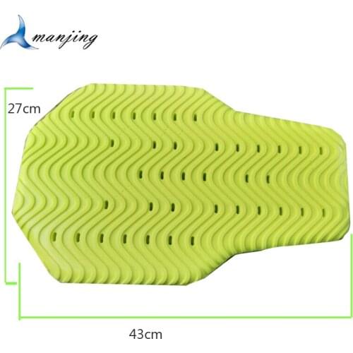 Green Mens Soft Back Spine Body Protector Motorcycle Motocross Jacket insert Armor Memory Slow Rebound Off Road Protective Gear