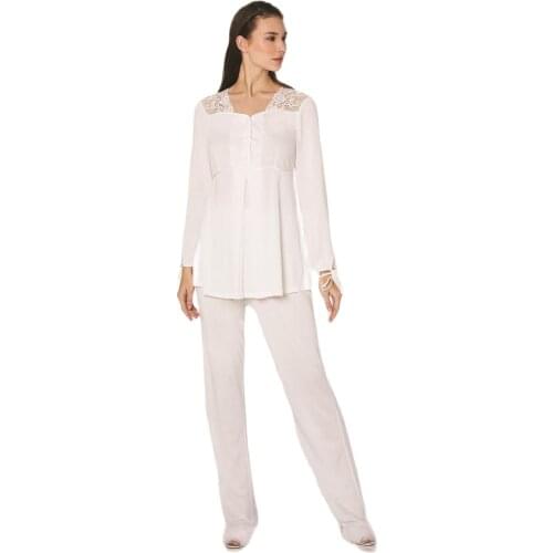 Women Lace Sleepwear 3 Pieces Silk Satin Pajamas Set Summer Women Sleepwear Long Sleeve Short Sleeve Nightgown Female Ladi