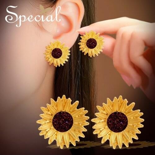 SPECIAL earrings earrings earrings fashion personality lining female sunflower dreamer 2021 new S2666E