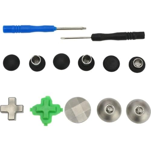 10Pcs/13Pcs Replacement Swap Thumb Grips Analog Stick D-Pad& Bumper Trigger Button Kit For XBOX ONE Elite/PS4 Controller Gamepad