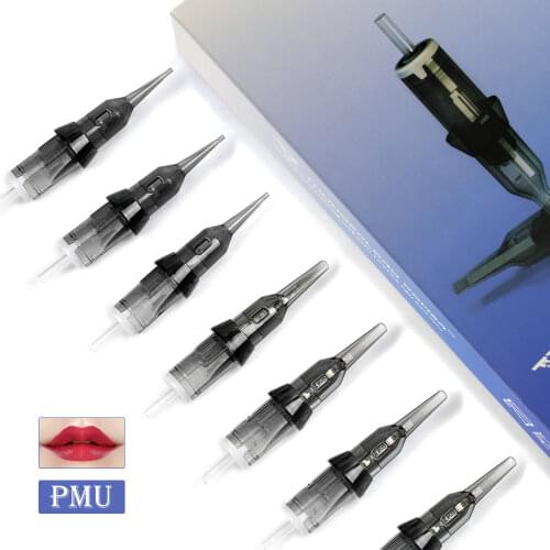 20PCS Disposable Tattoo Needles Permanent Makeup Cartridge for PMU Round Liner Sterilized Needle For Tattoo Machine Pen Supplies