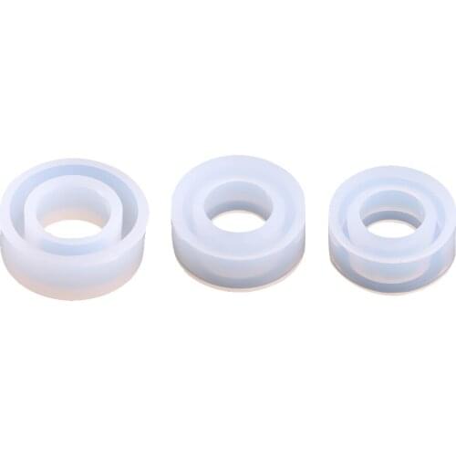 3 Sizes Silicone Round Ring Mold Jewelry Resin Casting Mould For DIY Jewelry Making Flexible Silicone Reusable Durable