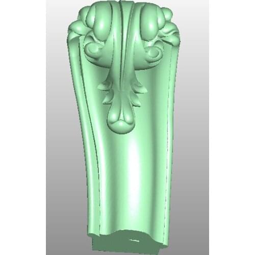 3D model STL format file for cnc router engraving furniture sofa cabinet chair leg pattern Artcam 631