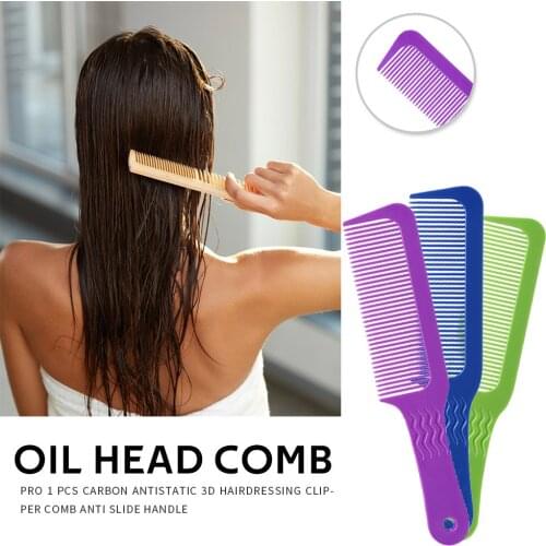 3D Hairdressing Clipper Comb Anti Slide Handle Haircut Comb Stick Salon Tool Personal Health Care Accessaries Supplies
