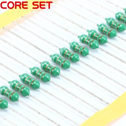 50pcs/lot 0410 1/2W Color Ring Inductors 10uh 100k Axial RF Choke Coil Inductance DIP