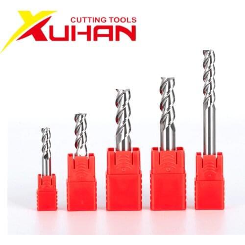 8*150-3F HRC55 3 Flutes End mill Tungsten Steel Tool for Aluminum Cnc Maching 3 Blade Endmills Top Milling Cutter Wood