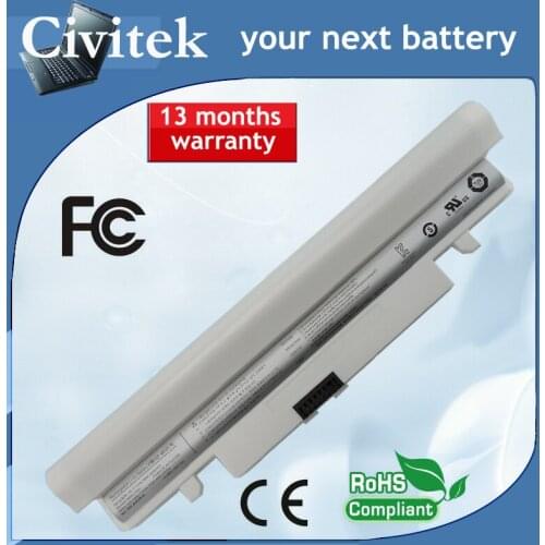 Laptop battery for SAMSUNG N148 N150 NT-150 NT-148 N148-DA03 NP-N150-HAV1US NP-N150-JA03US NEW OEM White