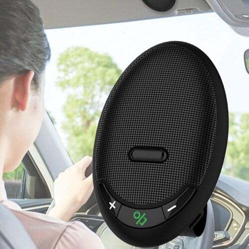 Handsfree Car Kit, Bluetooth 5.0 Adapter Auto Wireless o Speaker MP3 Music Player Built-in Microphone