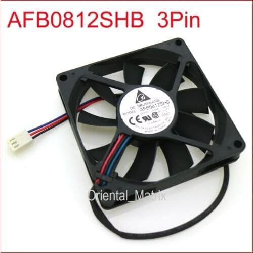 Free Shipping AFB0812SHB - 5Z66 8015 12V 0.40A 3Wire Computer Cooler Cooling Fan