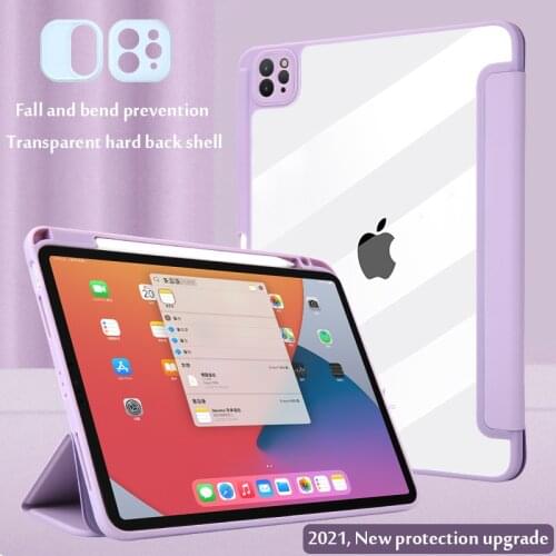 For iPad Air 4 2020 Case 2021 Pro 11 12.9 With Pencil Holder Cover For iPad 10.2 7th 8th Air 3 Mini 5 4 Funda 9.7 5th 6th cases