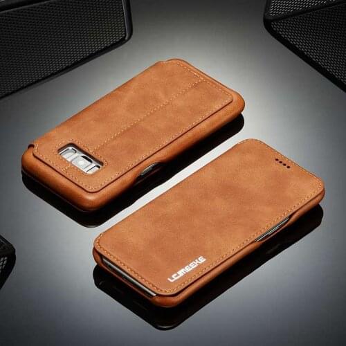 S8 Leather Case For Samsung Galaxy S8 Plus Case Cover Protector Hoesje Coque For Samsung S8 S8Plus Flip Case Magnetic Fundas