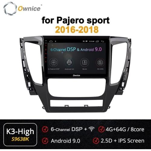 DSP 4G LTE 9" 2 din Android 9.0 Car Radio Stereo for Pajero sport 2017 Car DVD player GPS autoradio 360 Panorama bluetooth
