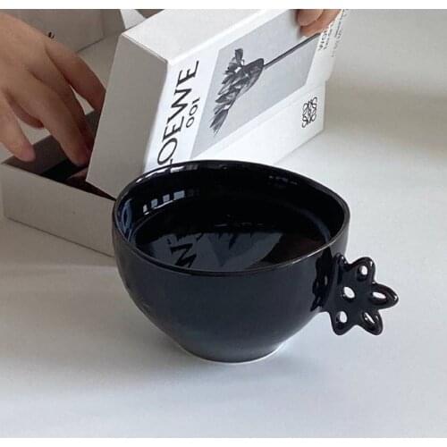 Classical Petal Handle Ceramics Mugs coffee mug Milk Tea office Cups Drinkware the Best birthday Gift for Friends