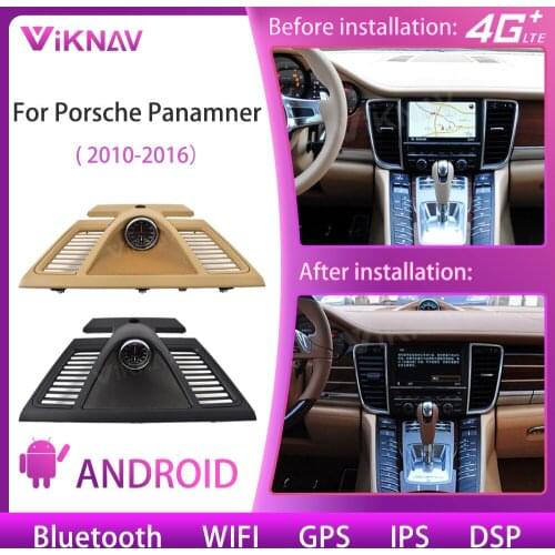 For Porsche Panamera 2010-2016 Car Dashboard Central Console Cover Electronic Clock Stopwatch Time Electronic Meter Accessional