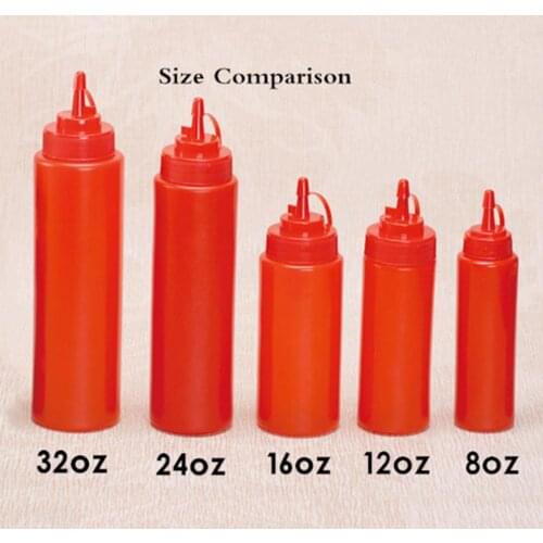 Squeeze Bottle 8/12/16/24/32oz Kitchen Squeeze Bottle Condiment Sauce Vinegar Ketchup Dispenser Kitchen Tools