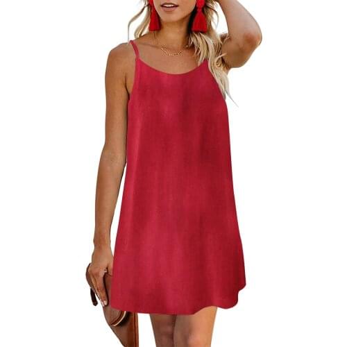 Summer Women Sexy Sling O-Neck Halter Dress 2021 Solid Cotton Ruffled White Beach Mini Dresses Casual Loose SunDress Female