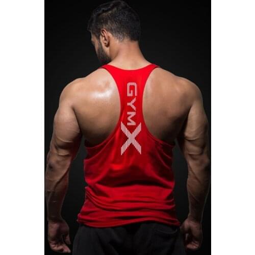 Mens Bodybuilding Cotton Tank Tops Gyms Fitness Workout Sleeveless Shirt Male Summer Casual Print Stringer Singlet Vest Clothing