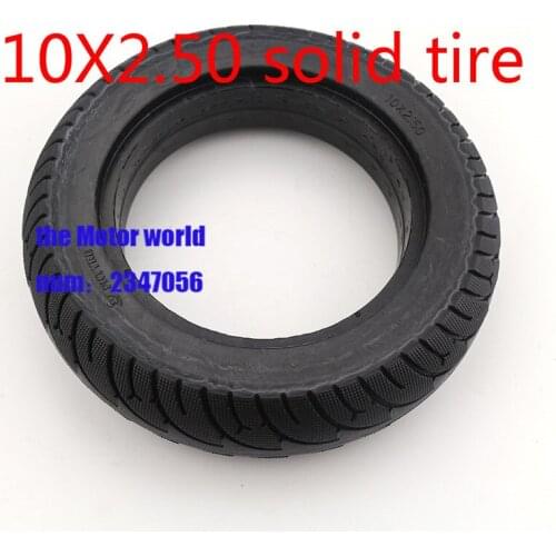 Electric Scooter solid Tires 10x2.50 Solid Wheel Tyres Tyre Inflation Free for 8/10 inch Electric Scooter Accessory