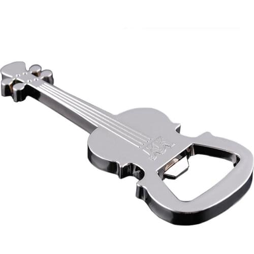 Creative 1PC Gift Zinc Alloy Beer Guitar Bottle Opener Can Opener Bottle Opener Keychain Keyring Key Chain Key Ring Colorful