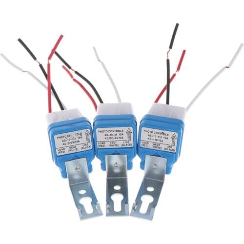 AC 24v 110v 220v Auto Street Light Switch Night On Day Off Sensor Switches
