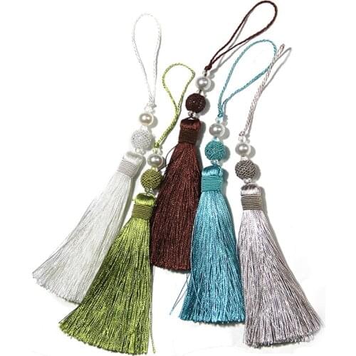 1Pc Tassel Fringe Sewing Hanging Rope Tassel Trim Clothes Decoration Key Tassels for DIY Embellish Curtain Accessories