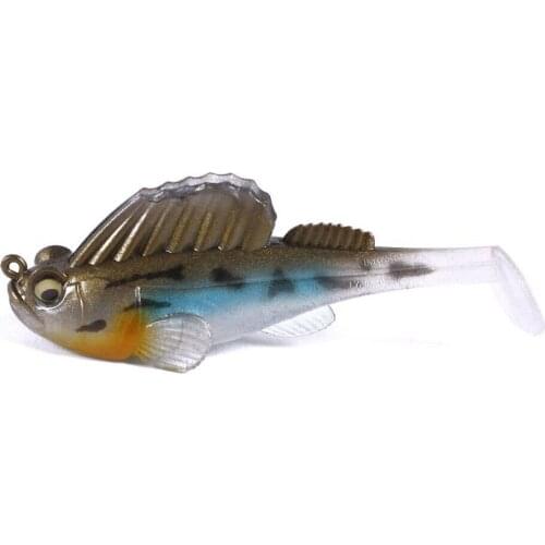1PCS 14G Fishing Lure Soft Bait Lead Jig Dark Sleeper Swimbaits Soft Lure Fishing Pike Lure bass Shad for Fishing Perch