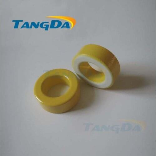 Tangda Iron powder cores T94-26 OD*ID*HT 24*14*8 mm 70nH/N2 75ue Iron dust core Ferrite Toroid Core toroidal yellow white