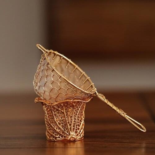 TANGPIN copper tea strainers handmade copper tea filters kung fu tea accessories
