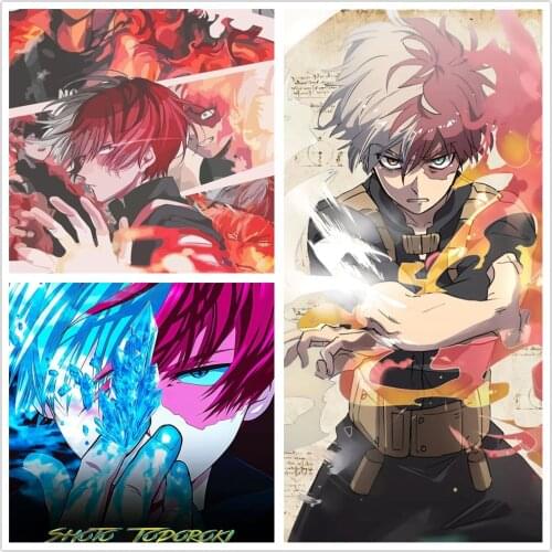 WTQ My Hero Academia Canvas Painting Anime Poster Wall Art Wall Decor Wall Painting Bedroom Poster Study Bedroom Cafe Room Decor