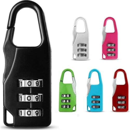 Combination Password Lock Zinc Alloy Security Lock Suitcase Luggage Coded Lock Cupboard Cabinet Locker Padlock