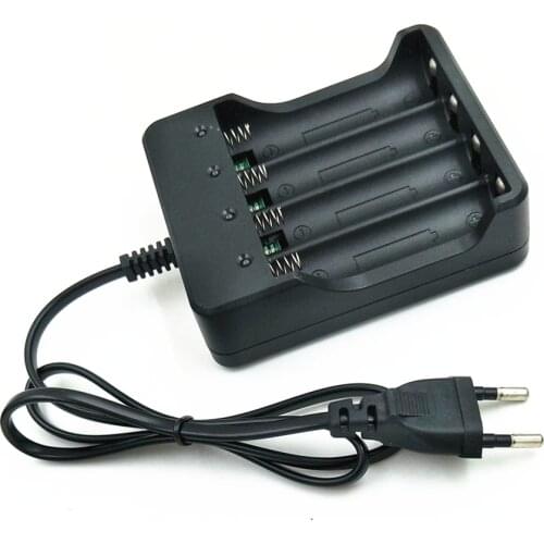 3.7V 18650 Intelligent Battery Charger Li-ion Battery 4.2V Four Slot with short circuit protection Flashlight batteries Charger