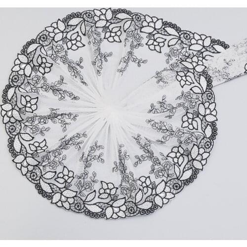 20Yards Mesh Gauze White Embroidery Exquisite Lace DIY Ladies Wedding Children s Clothing Fabric Cradle Home Textile Sofa Trim