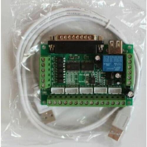 5 Sets CNC 5 Axis With Optocoupler Adapter Stepper Motor Driver MACH3 Interface Board